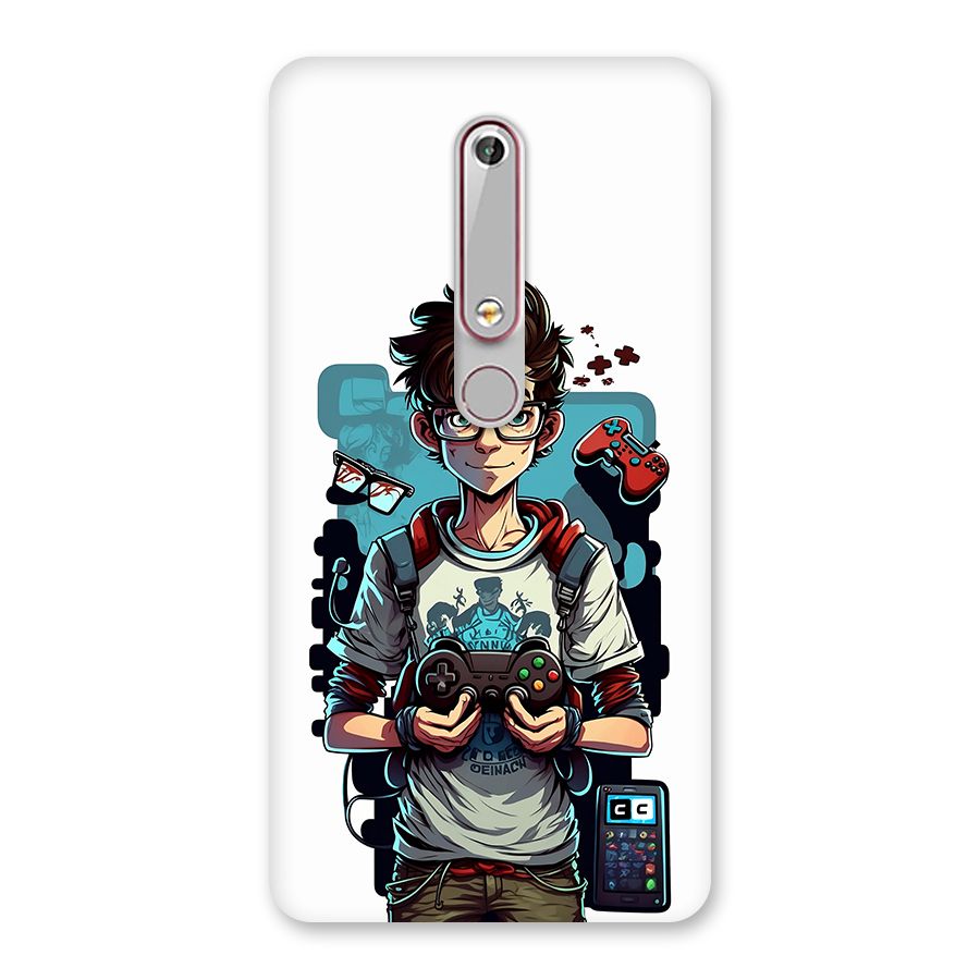 Cool Gamer Guy Back Case for Nokia 6.1