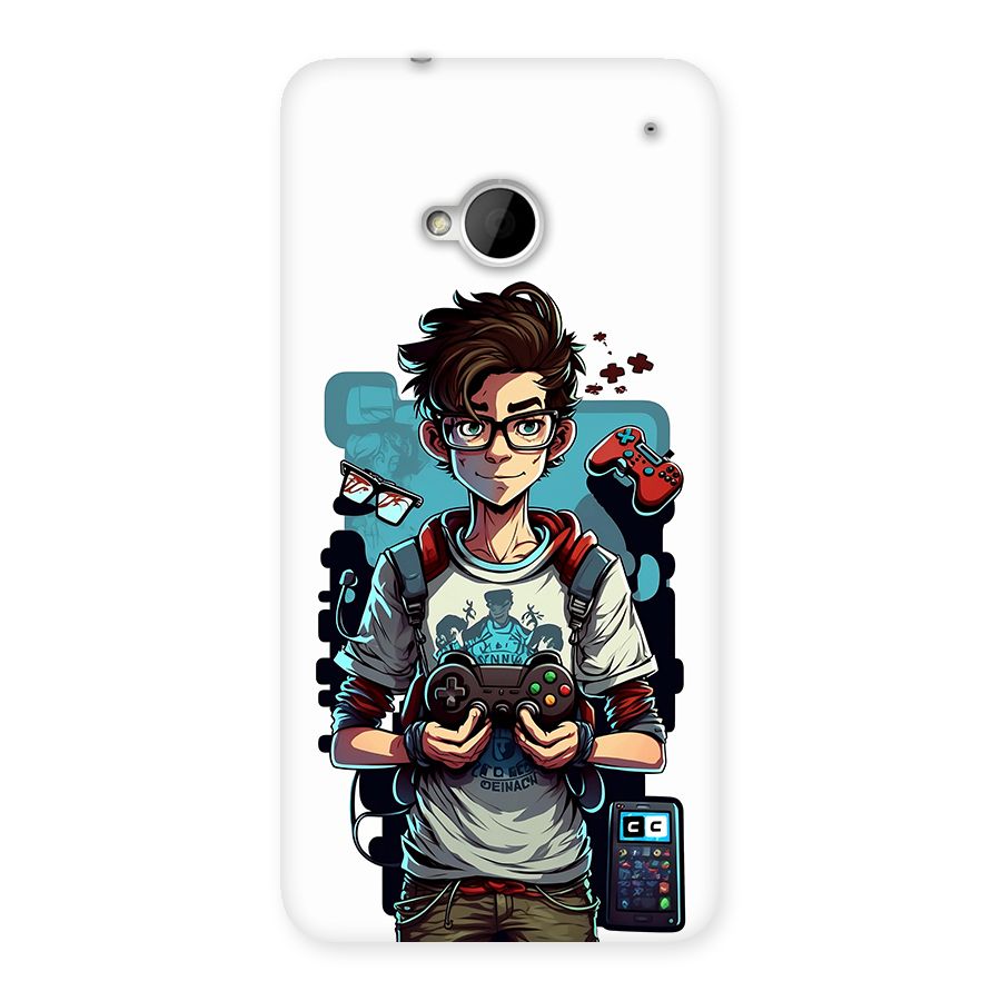 Cool Gamer Guy Back Case for One M7 (Single Sim)