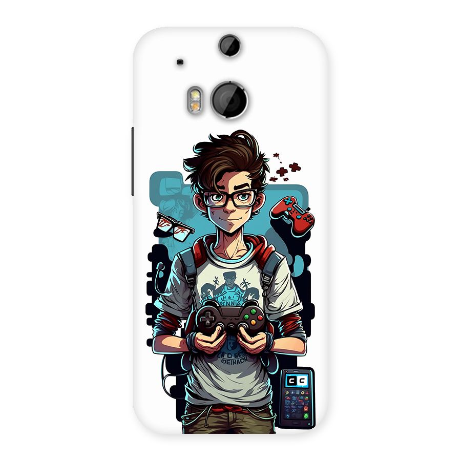 Cool Gamer Guy Back Case for One M8