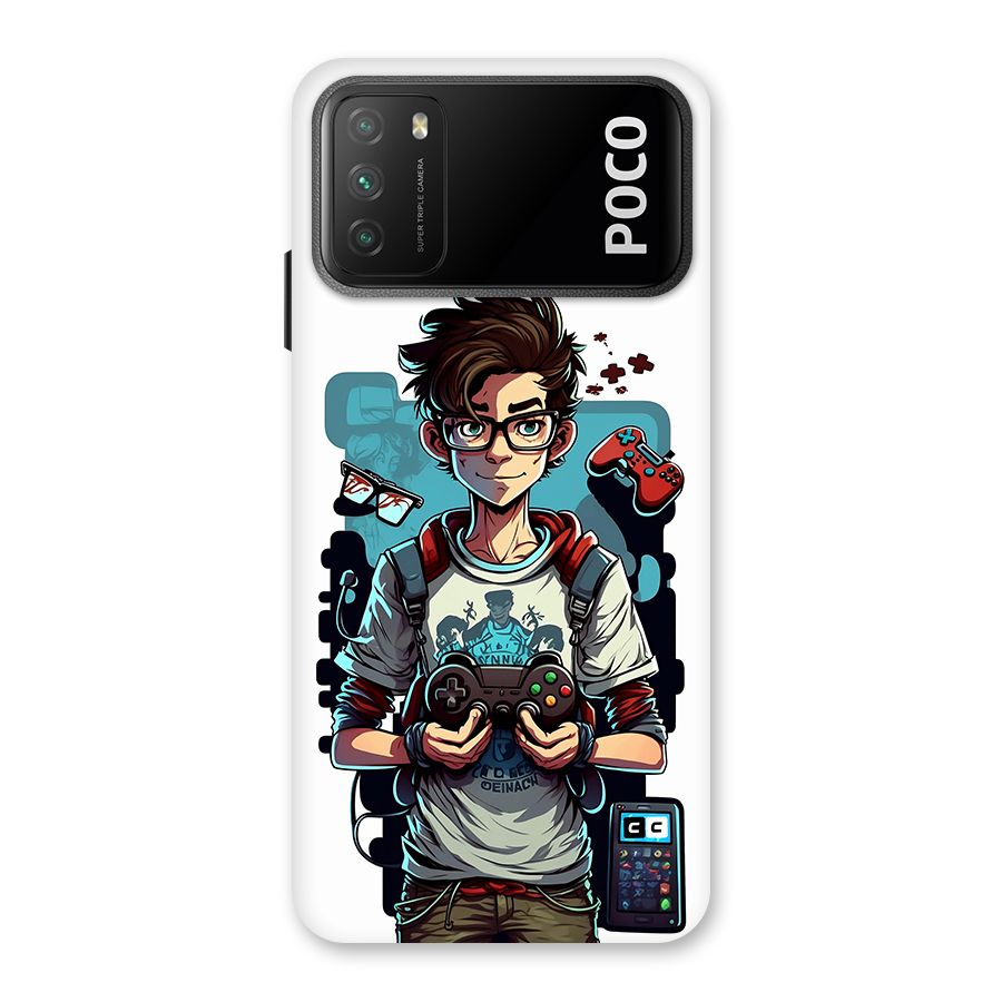 Cool Gamer Guy Back Case for Poco M3