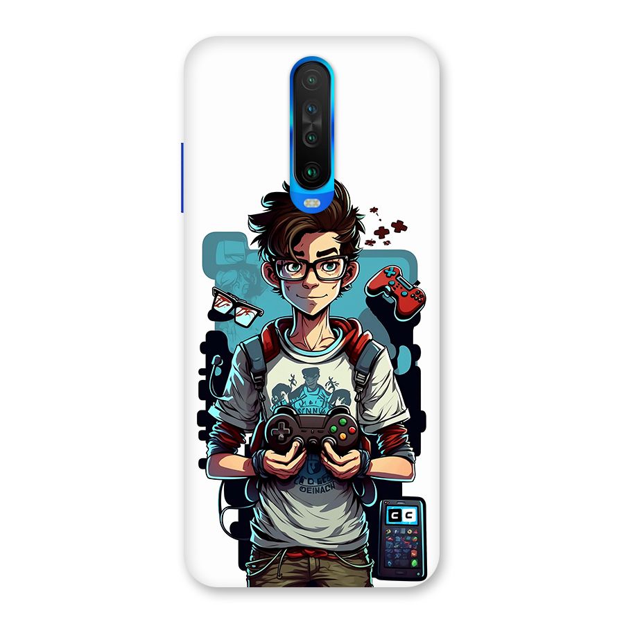 Cool Gamer Guy Back Case for Poco X2