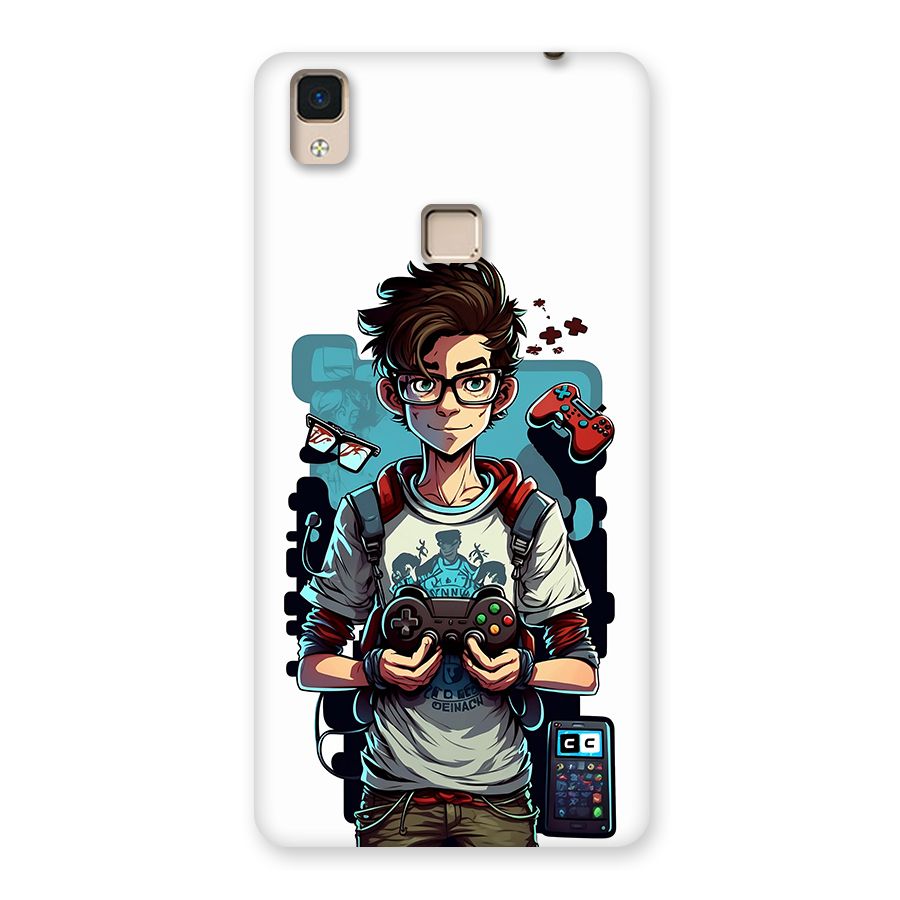 Cool Gamer Guy Back Case for V3 Max