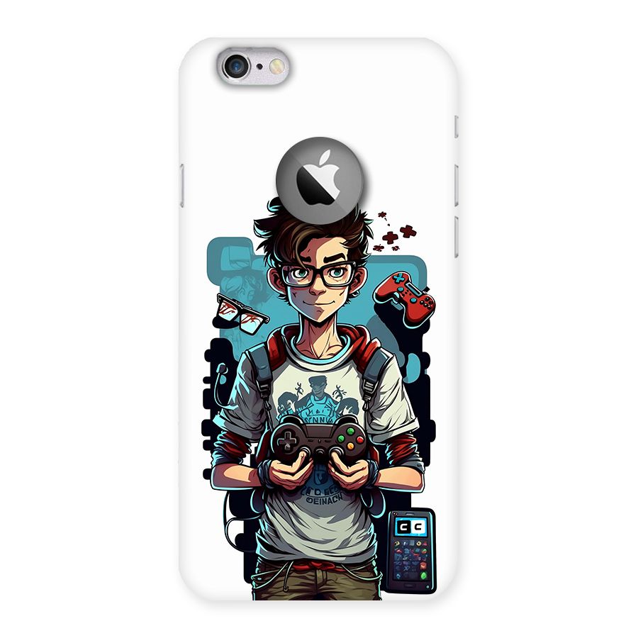 Cool Gamer Guy Back Case for iPhone 6 Logo Cut