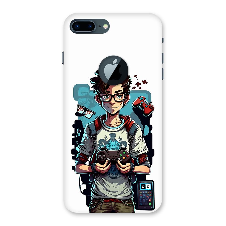 Cool Gamer Guy Back Case for iPhone 7 Plus Logo Cut