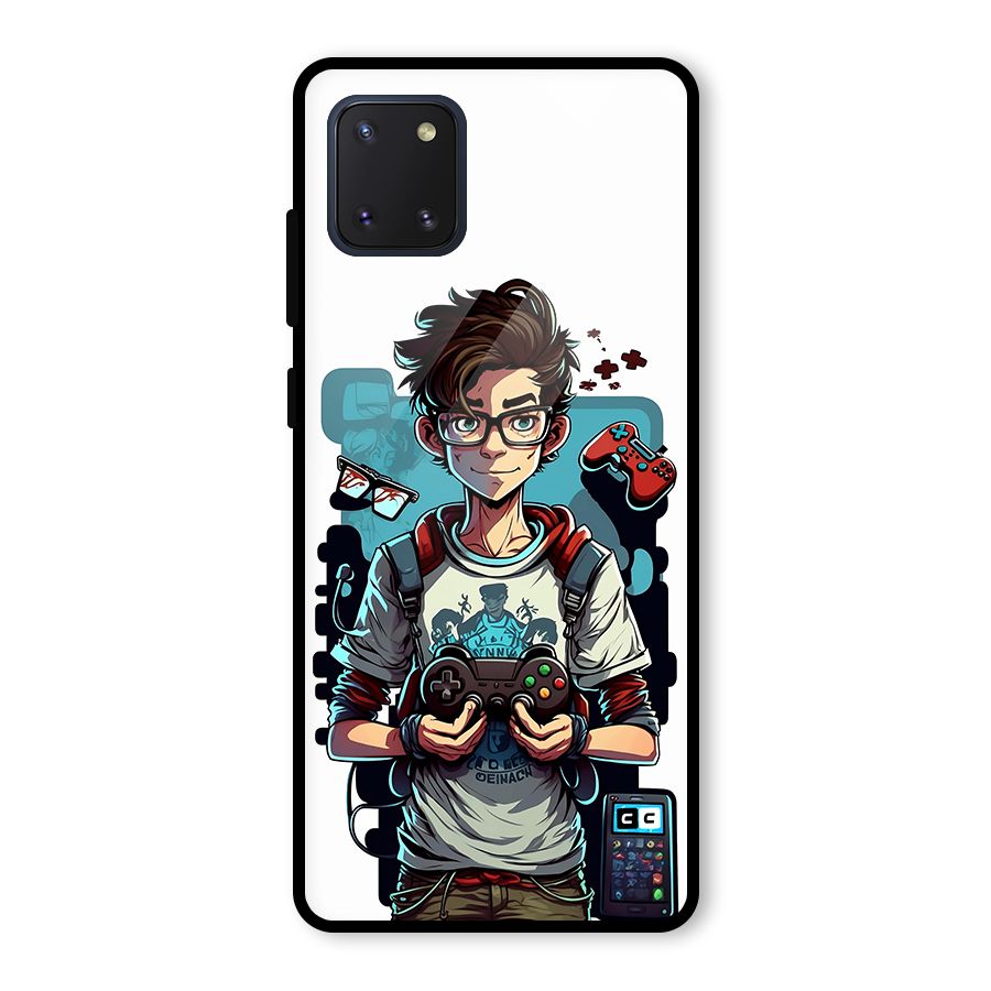 Cool Gamer Guy Glass Back Case for Galaxy Note 10 Lite