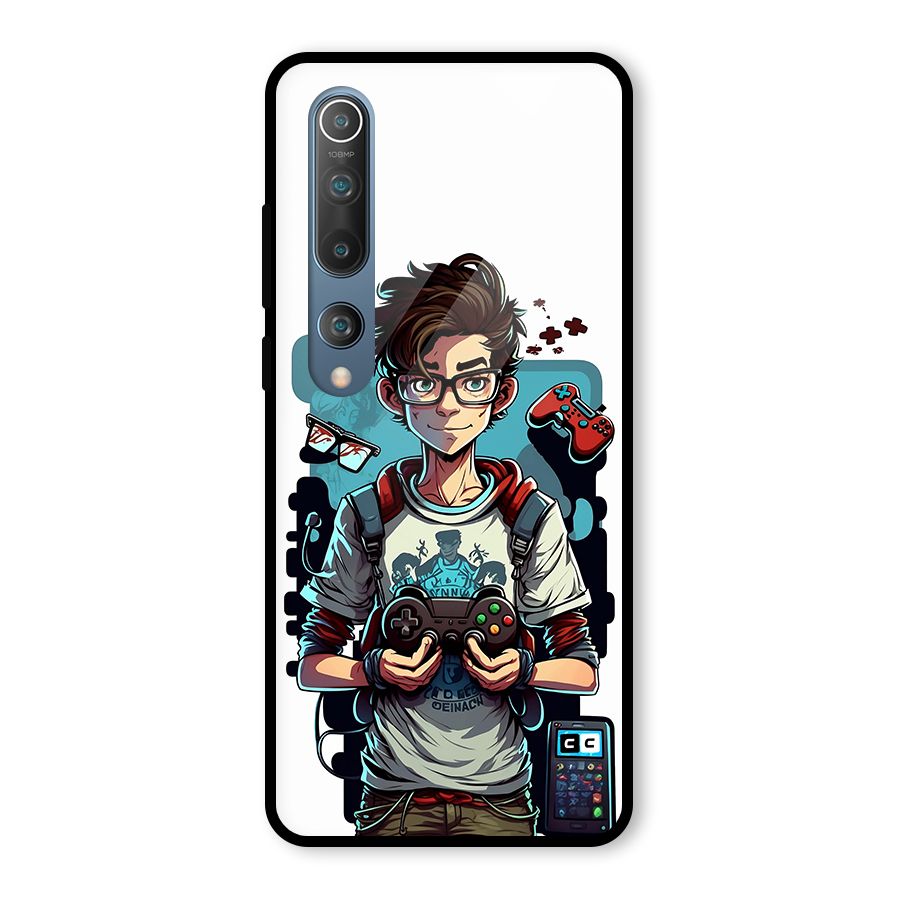 Cool Gamer Guy Glass Back Case for Mi 10