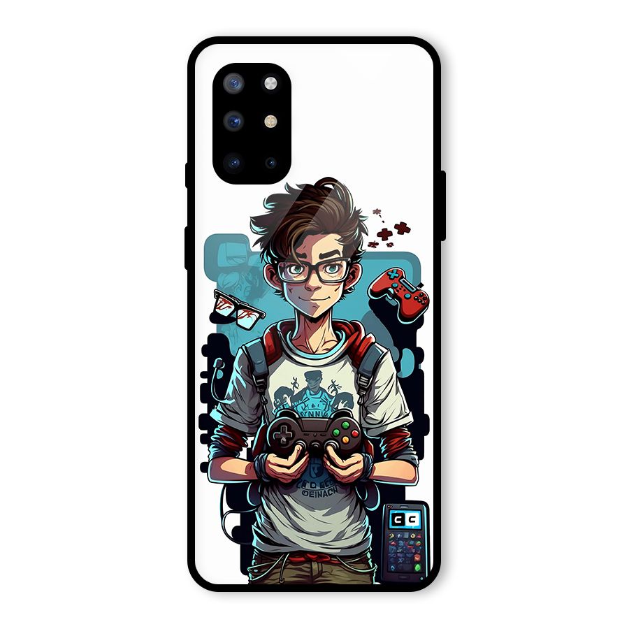 Cool Gamer Guy Glass Back Case for OnePlus 8T
