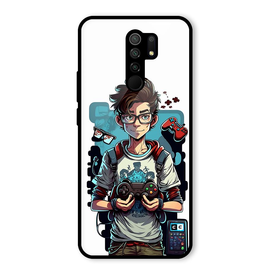 Cool Gamer Guy Glass Back Case for Poco M2