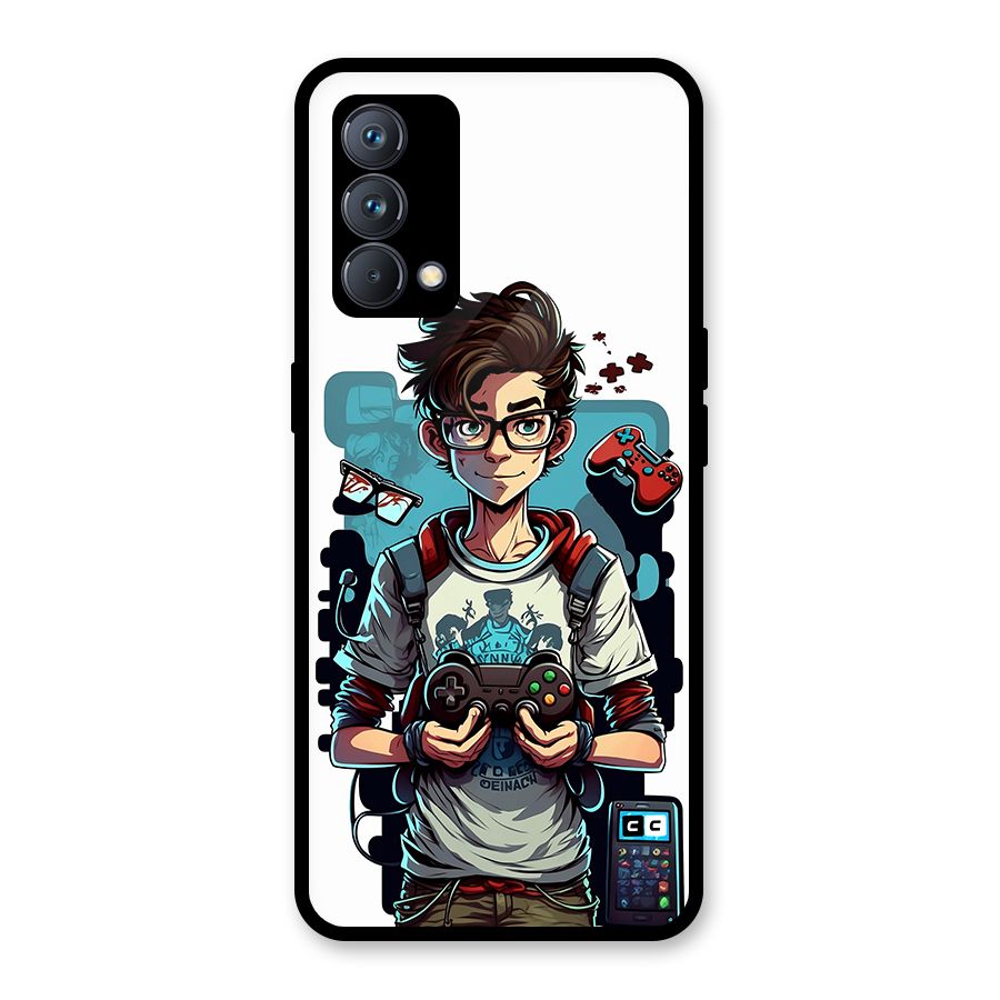 Cool Gamer Guy Glass Back Case for Realme GT Master Edition