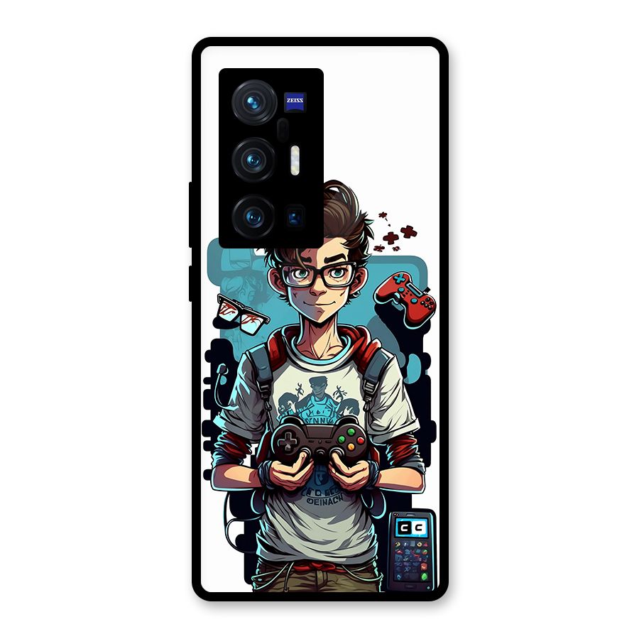 Cool Gamer Guy Glass Back Case for Vivo X70 Pro Plus