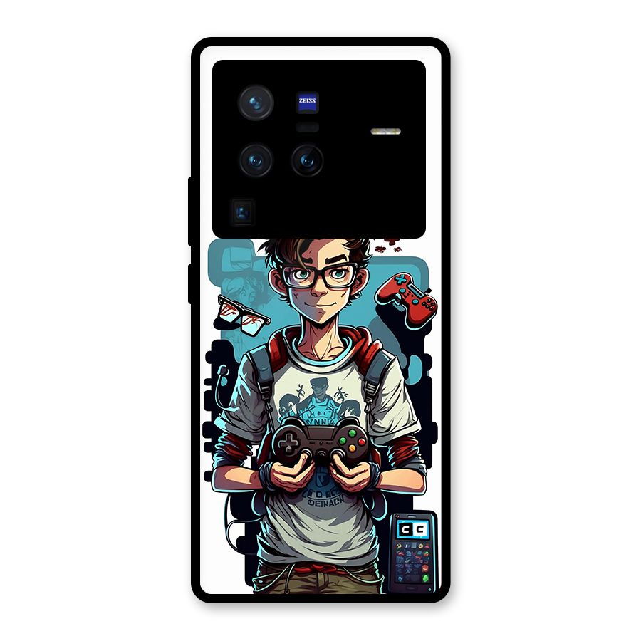 Cool Gamer Guy Glass Back Case for Vivo X80 Pro