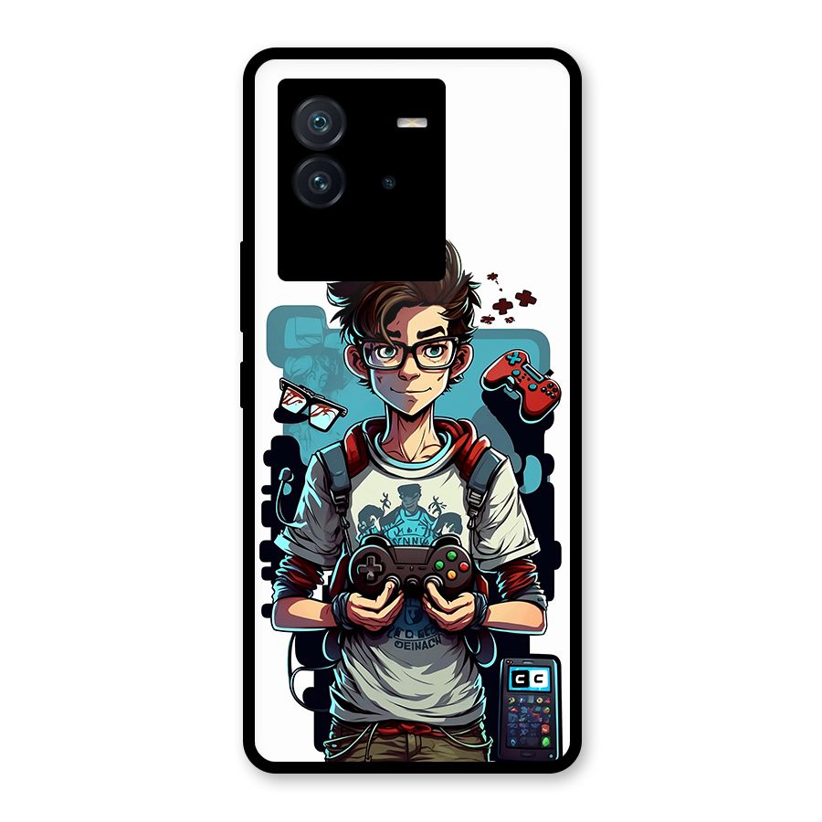 Cool Gamer Guy Glass Back Case for Vivo iQOO Neo 6 5G