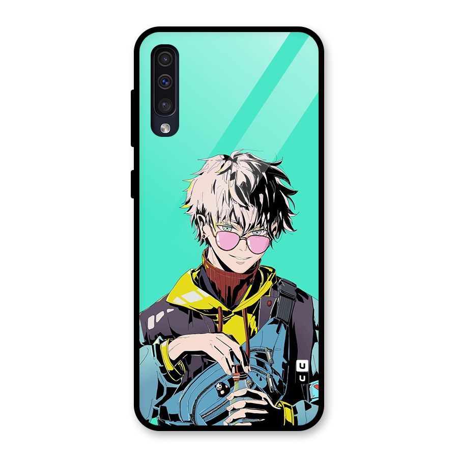 Cool Gojo Glass Back Case for Galaxy A30s