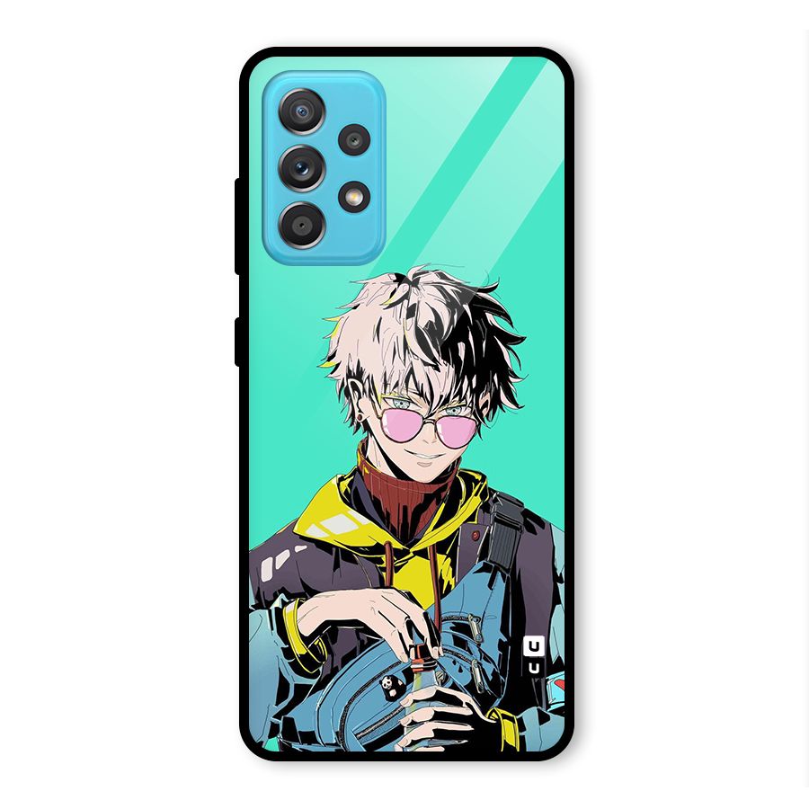 Cool Gojo Glass Back Case for Galaxy A52
