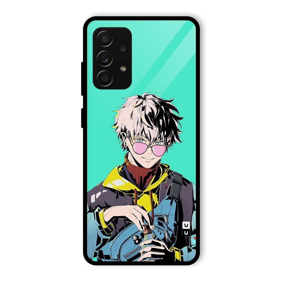 Cool Gojo Glass Back Case for Galaxy A53 5G