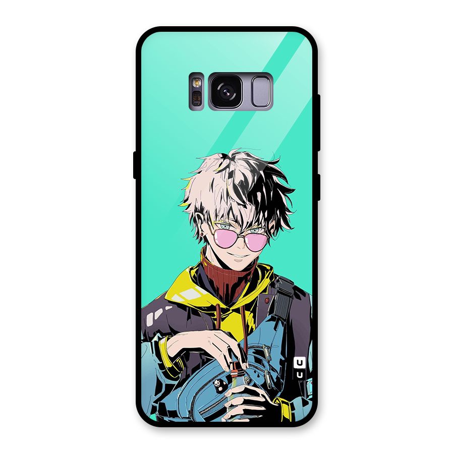 Cool Gojo Glass Back Case for Galaxy S8