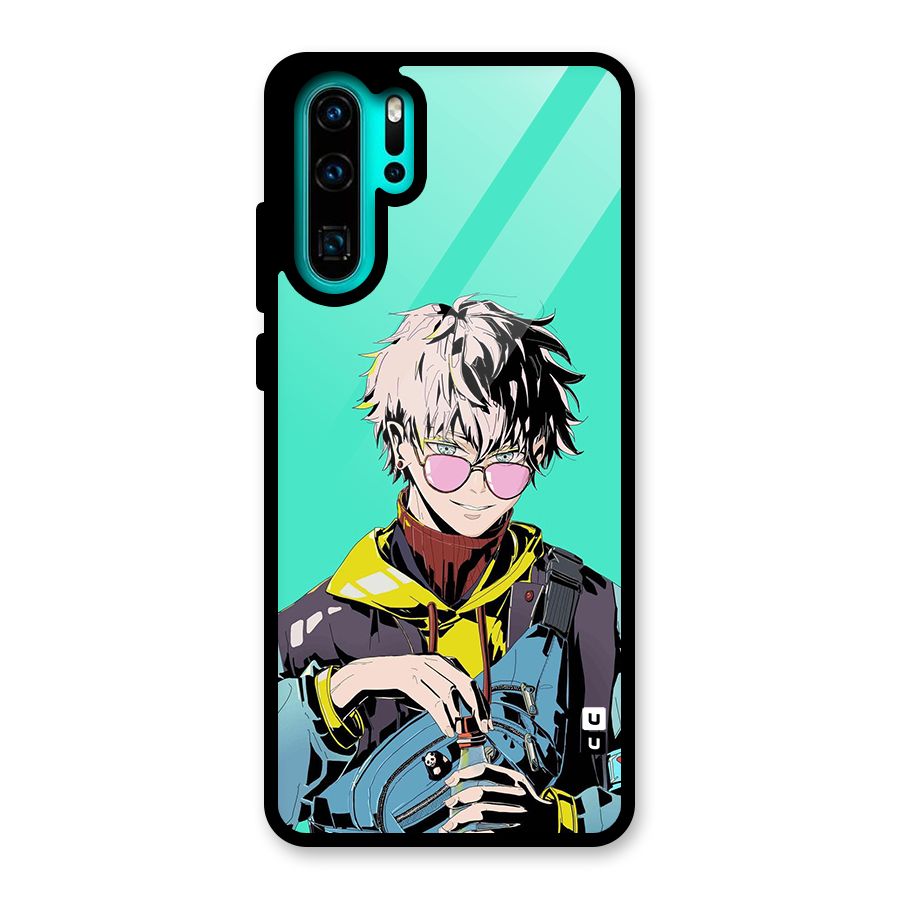 Cool Gojo Glass Back Case for Huawei P30 Pro