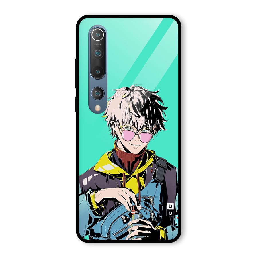 Cool Gojo Glass Back Case for Mi 10