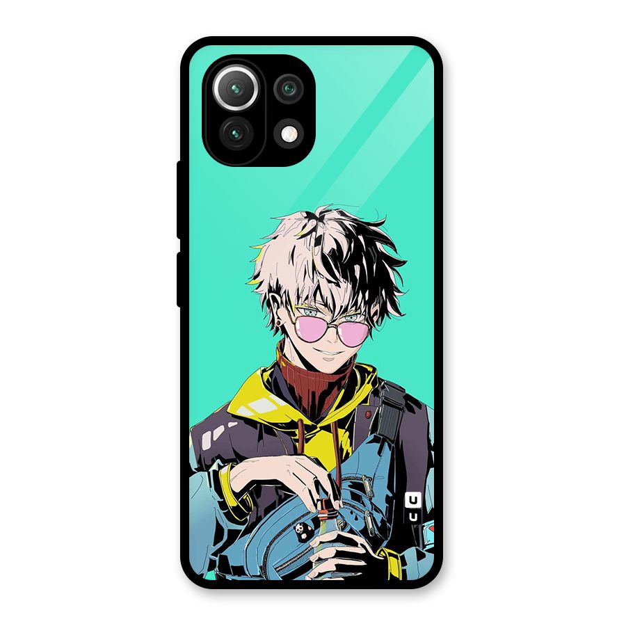 Cool Gojo Glass Back Case for Mi 11 Lite NE 5G
