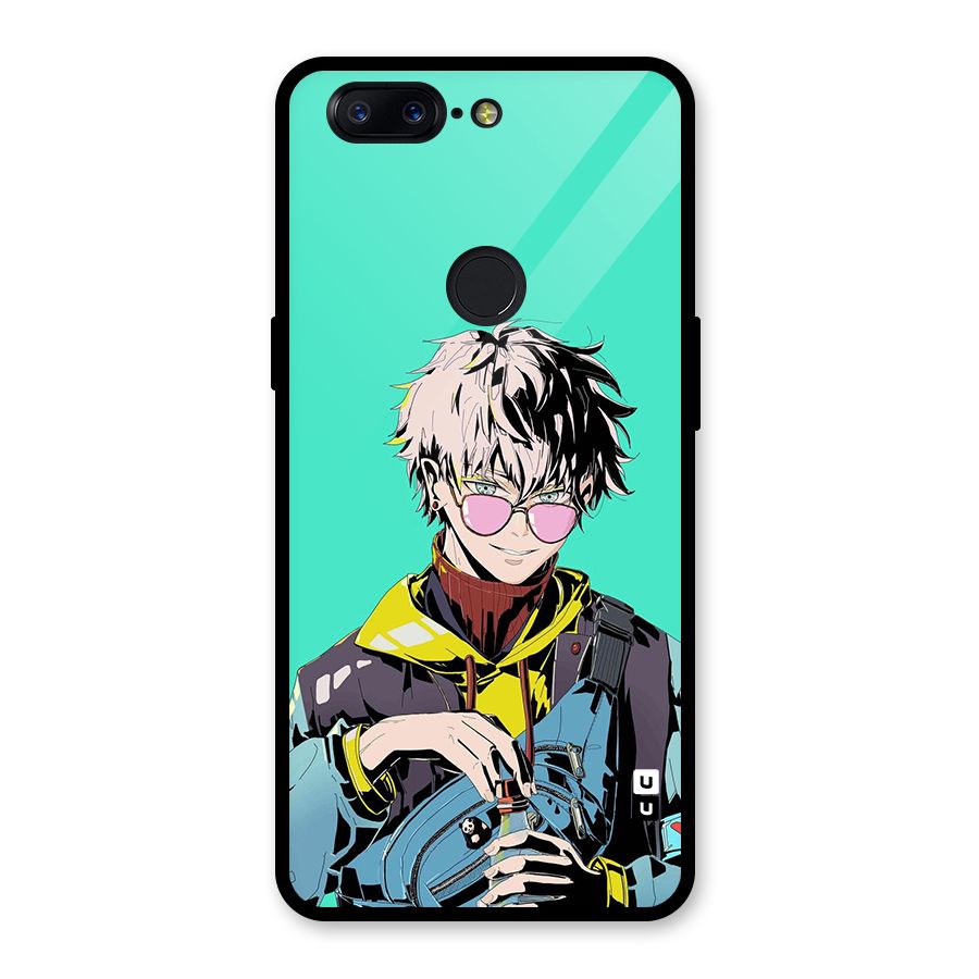 Cool Gojo Glass Back Case for OnePlus 5T
