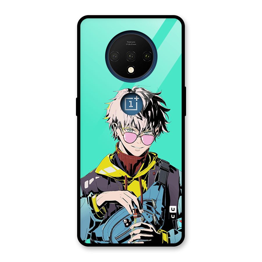 Cool Gojo Glass Back Case for OnePlus 7T