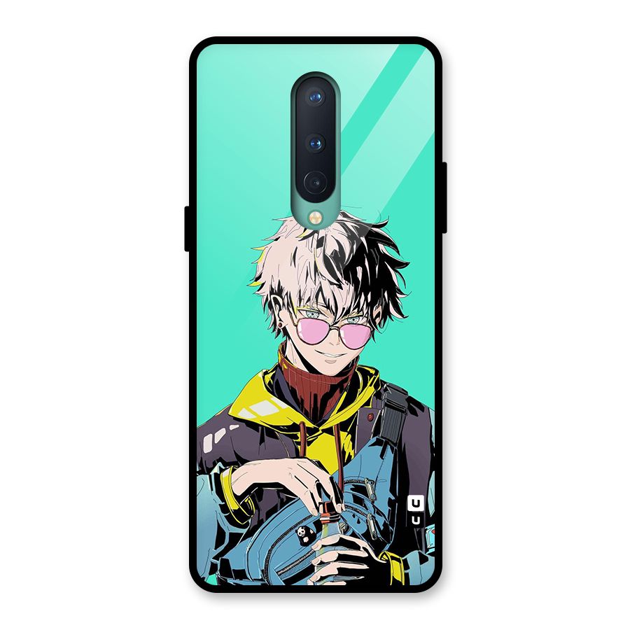 Cool Gojo Glass Back Case for OnePlus 8