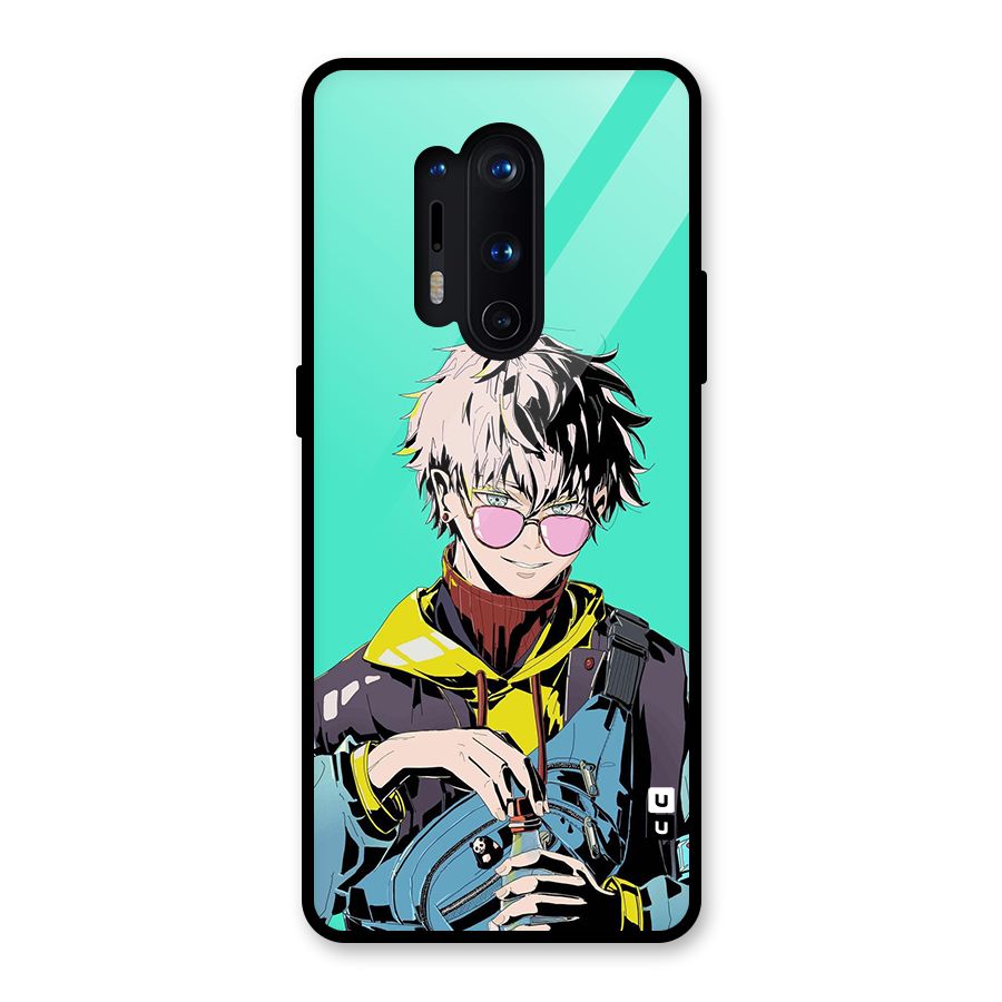 Cool Gojo Glass Back Case for OnePlus 8 Pro