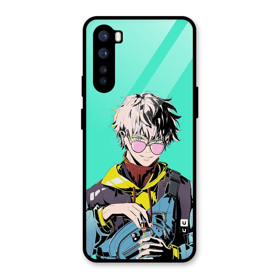 Cool Gojo Glass Back Case for OnePlus Nord