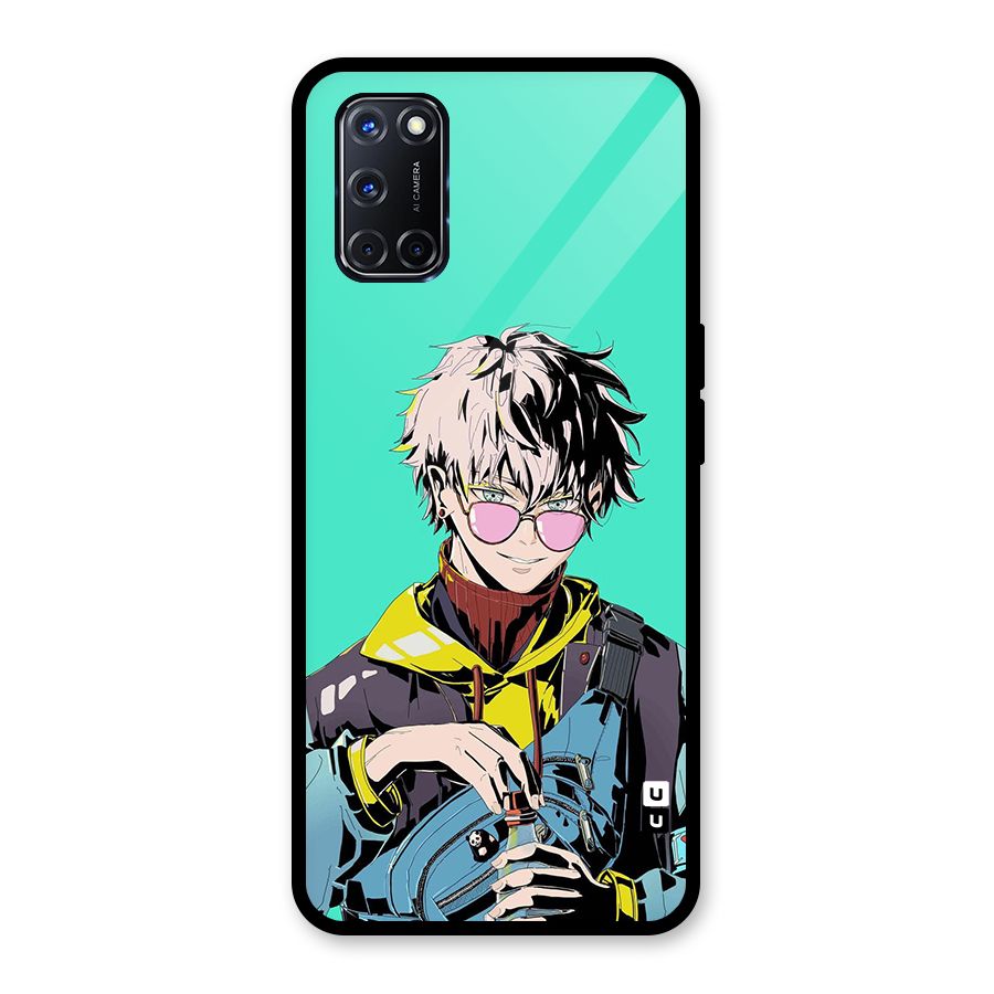 Cool Gojo Glass Back Case for Oppo A52