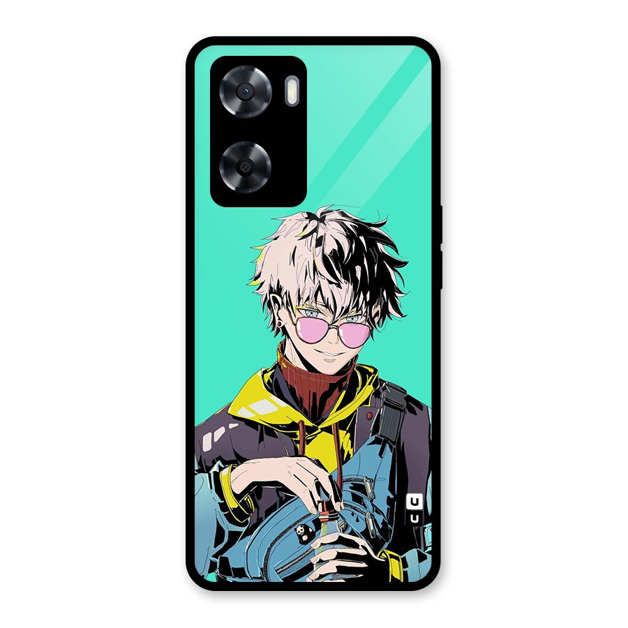 Cool Gojo Glass Back Case for Oppo A57 2022