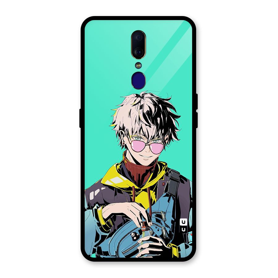 Cool Gojo Glass Back Case for Oppo F11