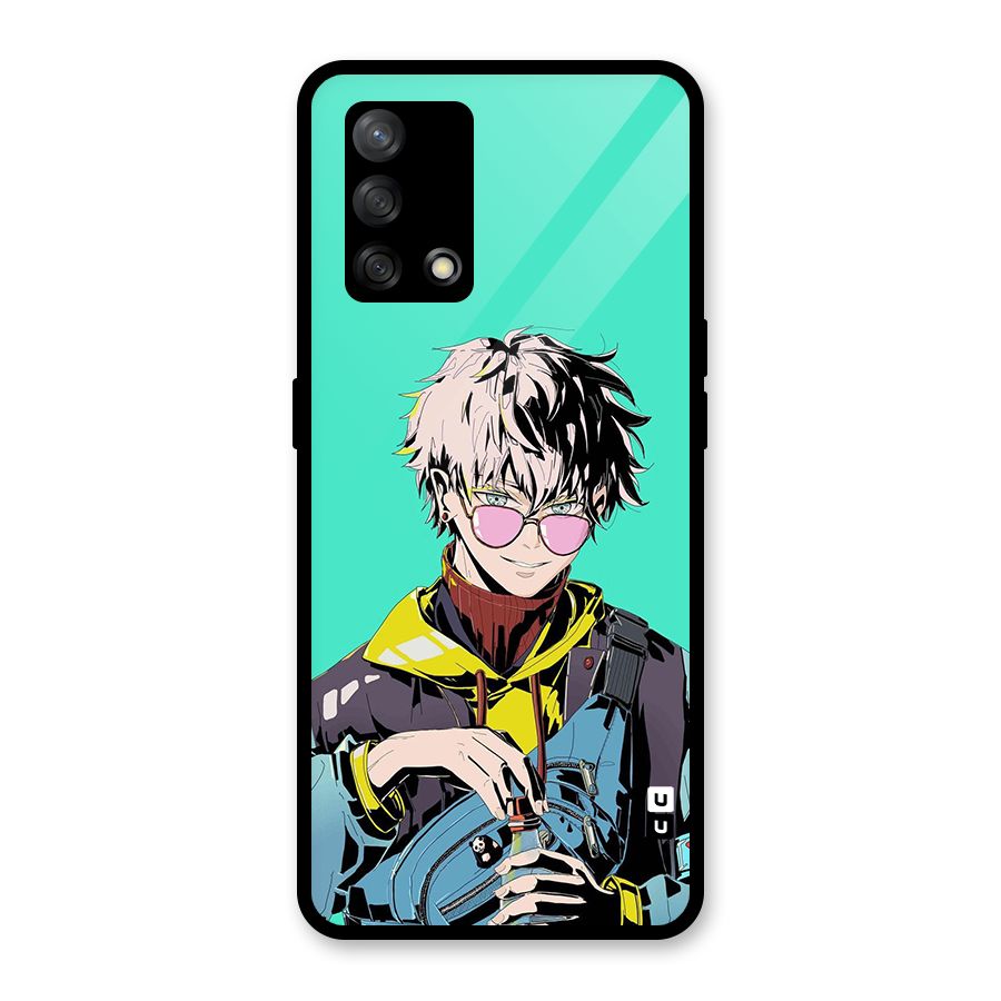 Cool Gojo Glass Back Case for Oppo F19
