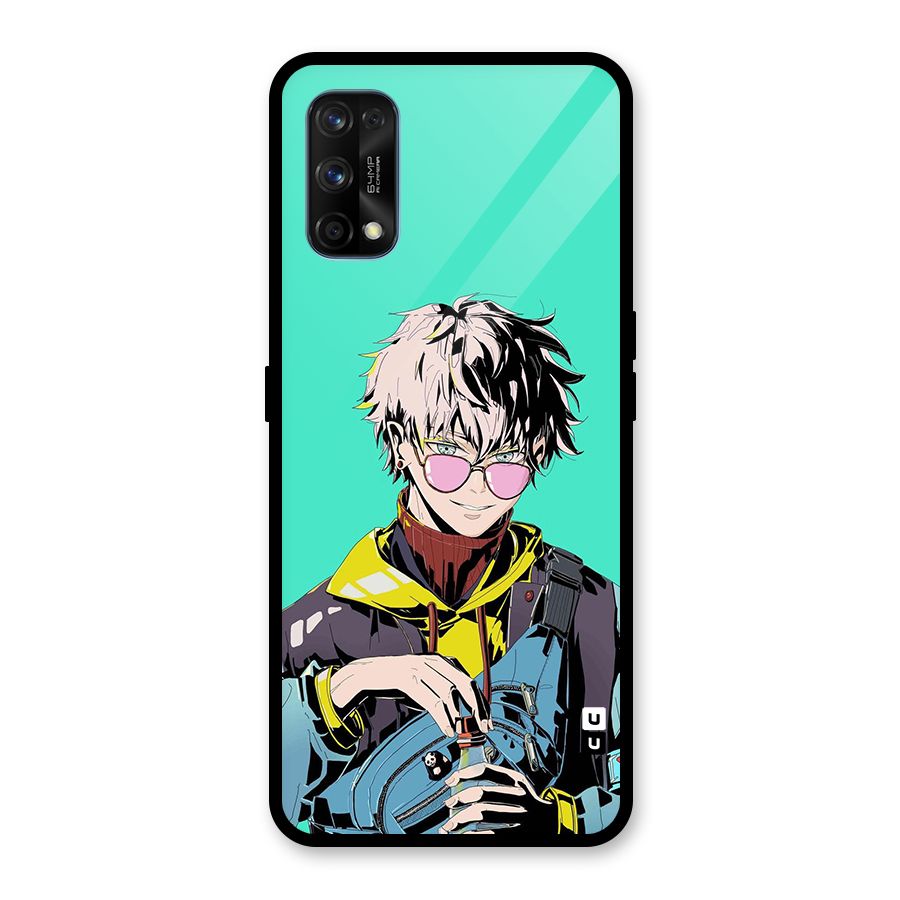 Cool Gojo Glass Back Case for Realme 7 Pro