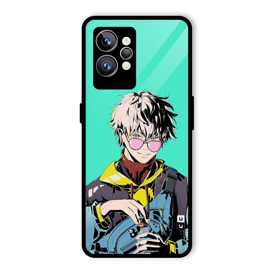 Cool Gojo Glass Back Case for Realme GT2 Pro