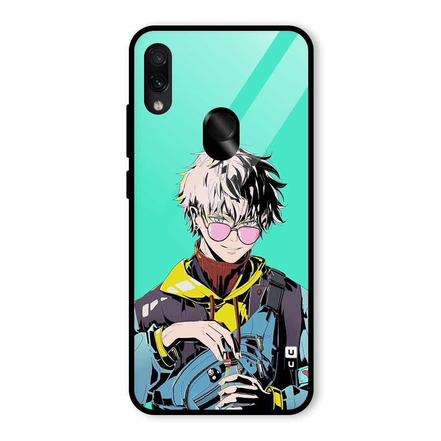 Cool Gojo Glass Back Case for Redmi Note 7 Pro