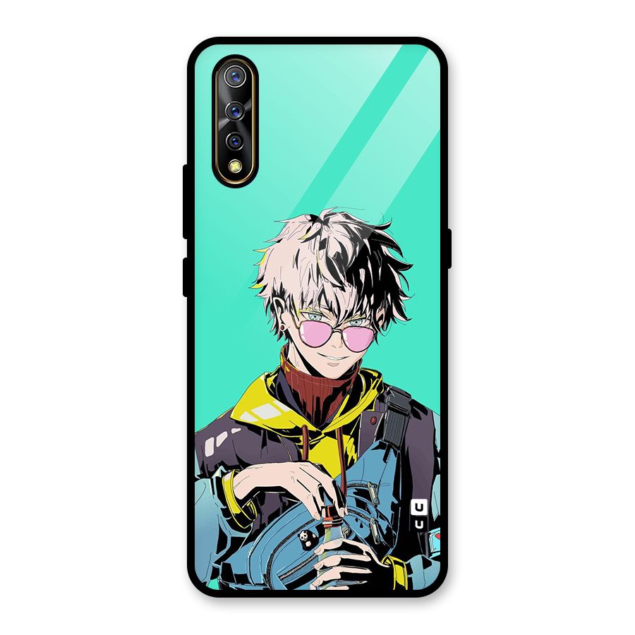 Cool Gojo Glass Back Case for Vivo S1