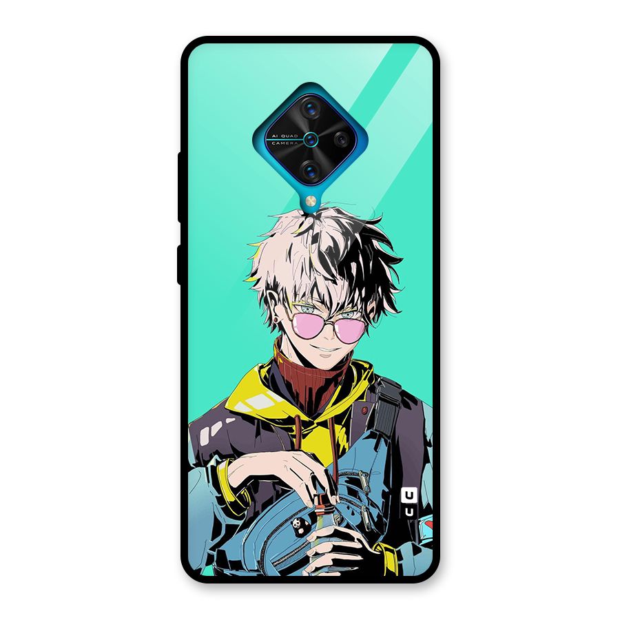 Cool Gojo Glass Back Case for Vivo S1 Pro