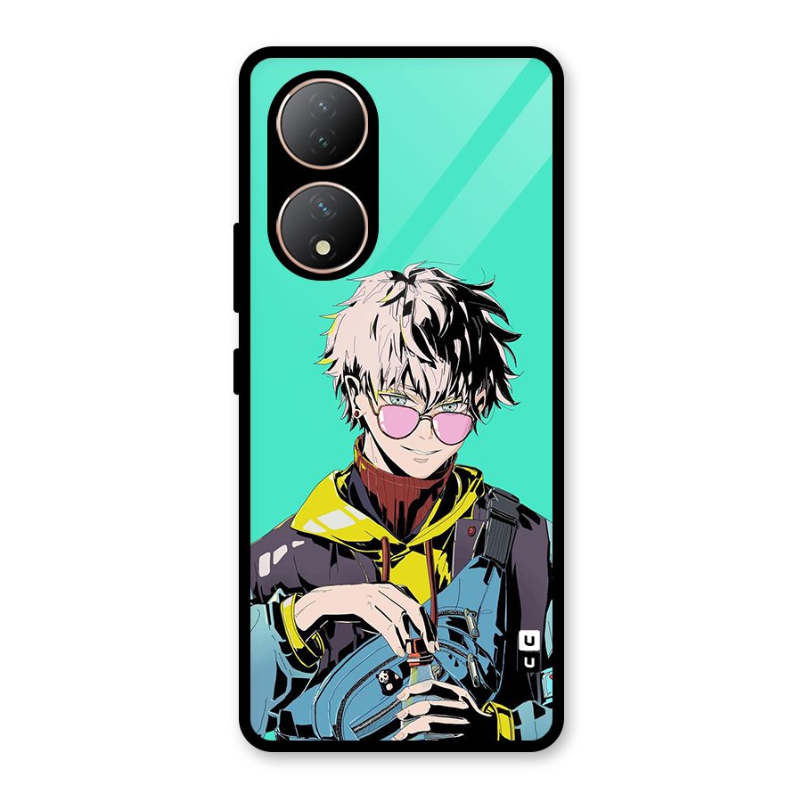 Cool Gojo Glass Back Case for Vivo T2