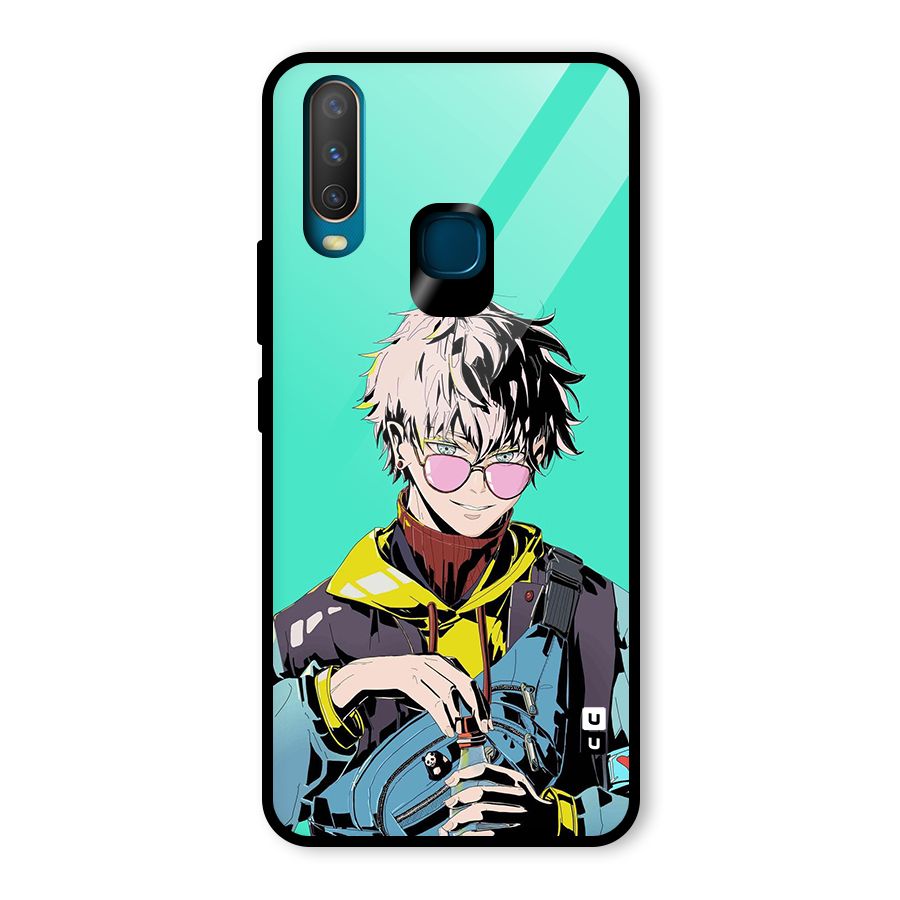 Cool Gojo Glass Back Case for Vivo U10