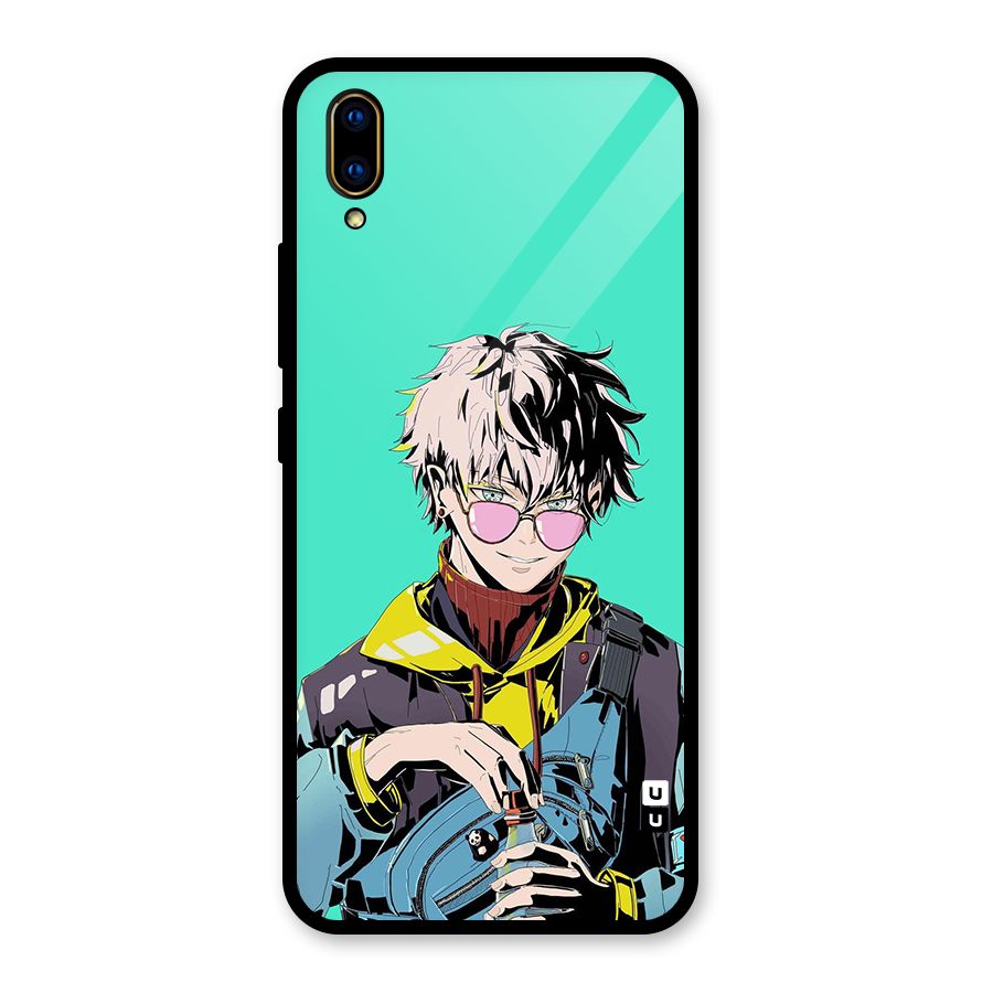 Cool Gojo Glass Back Case for Vivo V11 Pro