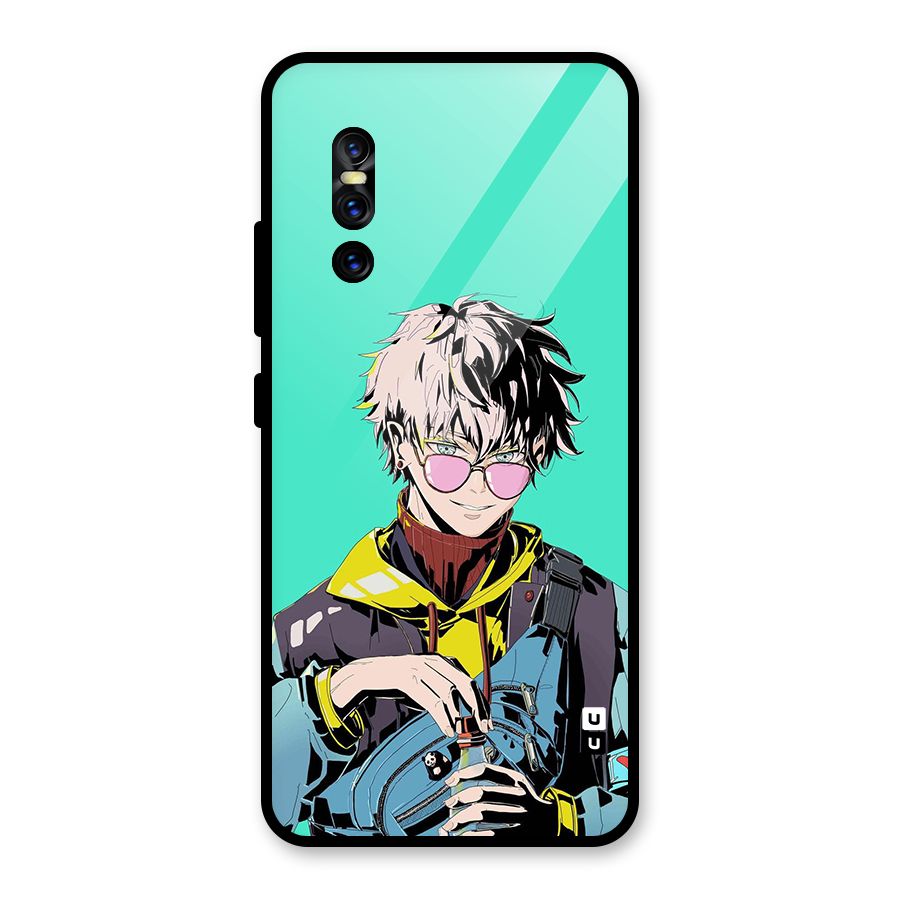 Cool Gojo Glass Back Case for Vivo V15 Pro