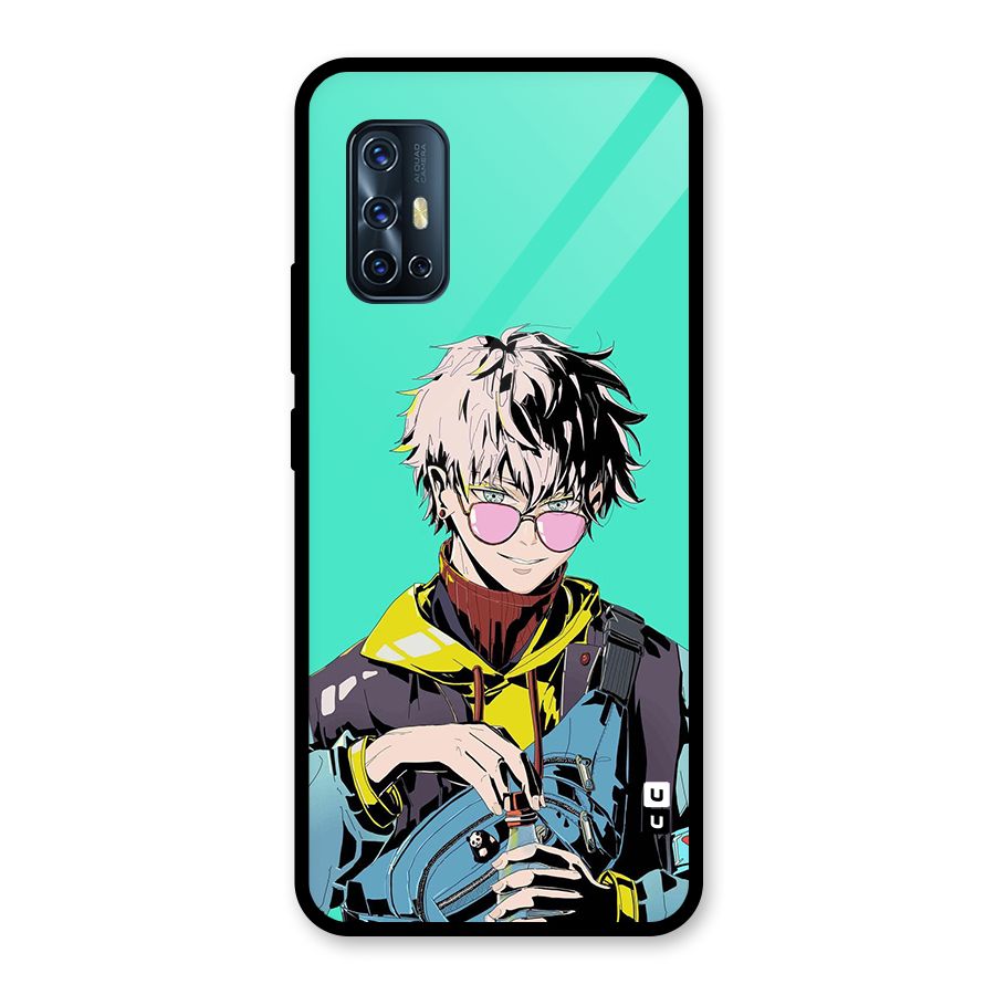 Cool Gojo Glass Back Case for Vivo V17