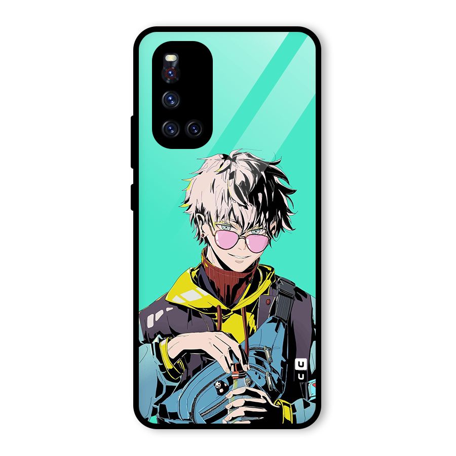 Cool Gojo Glass Back Case for Vivo V19