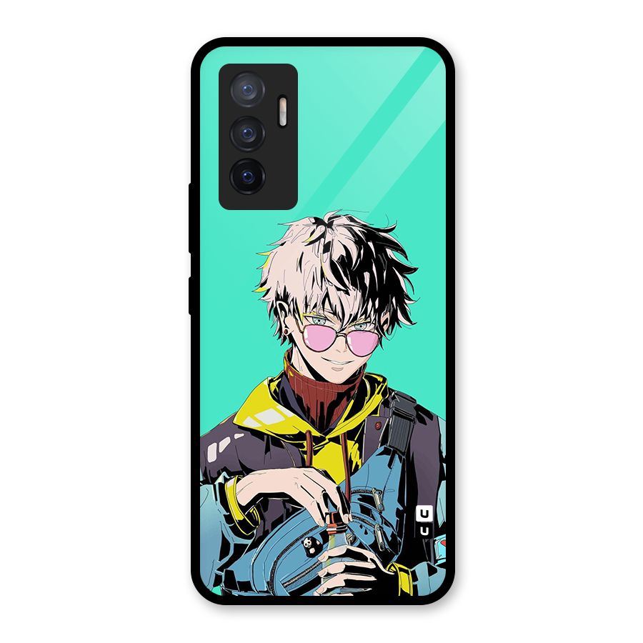 Cool Gojo Glass Back Case for Vivo V23e