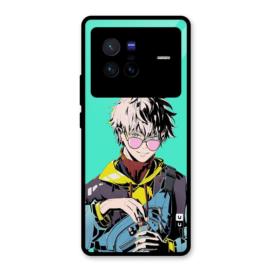 Cool Gojo Glass Back Case for Vivo X80