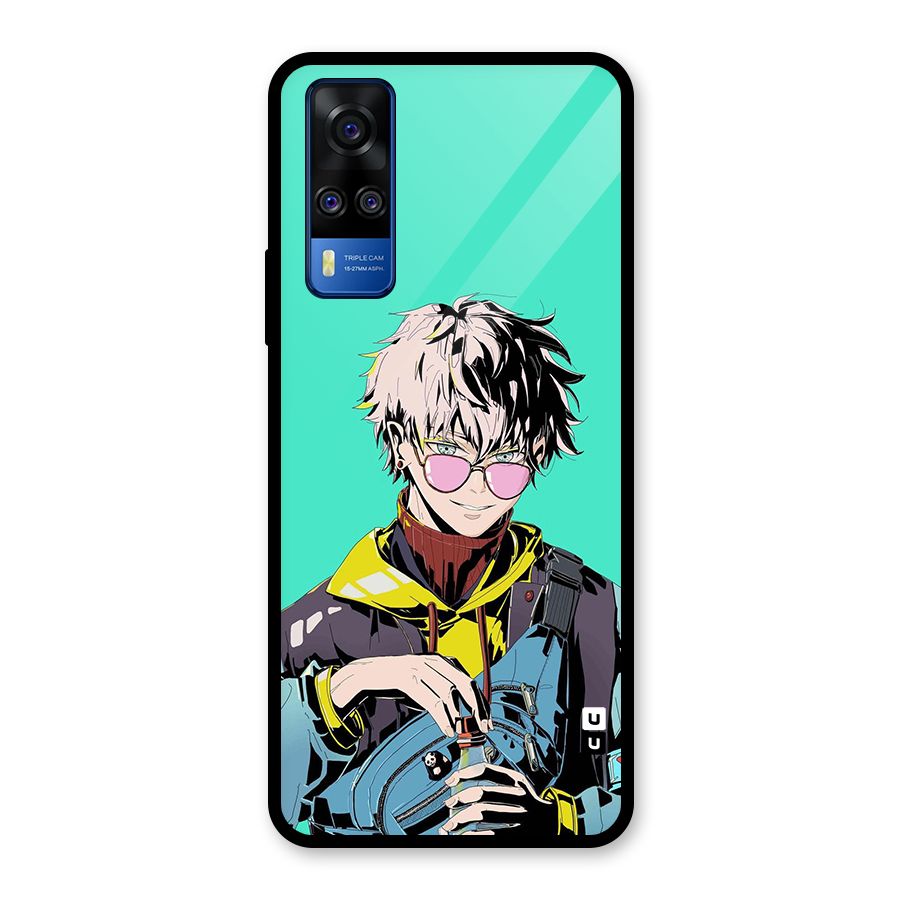 Cool Gojo Glass Back Case for Vivo Y31