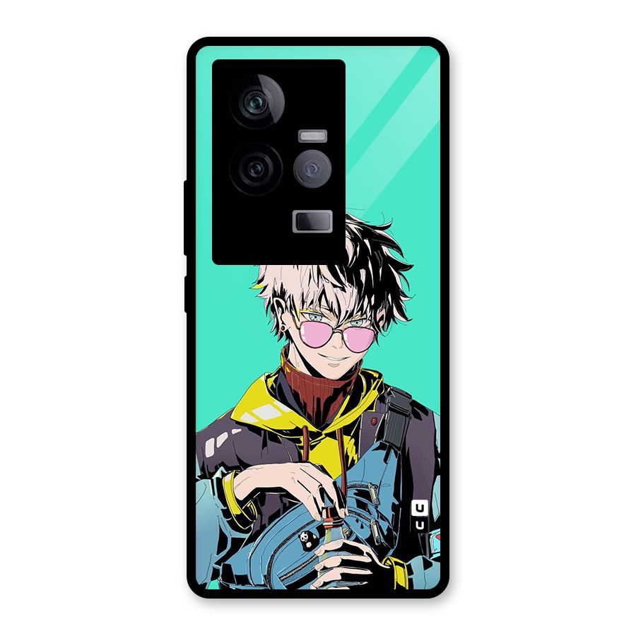 Cool Gojo Glass Back Case for Vivo iQOO 11 5G