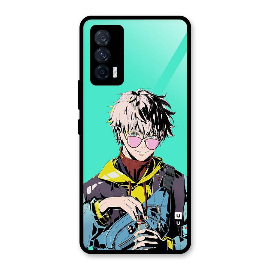 Cool Gojo Glass Back Case for Vivo iQOO 7 5G