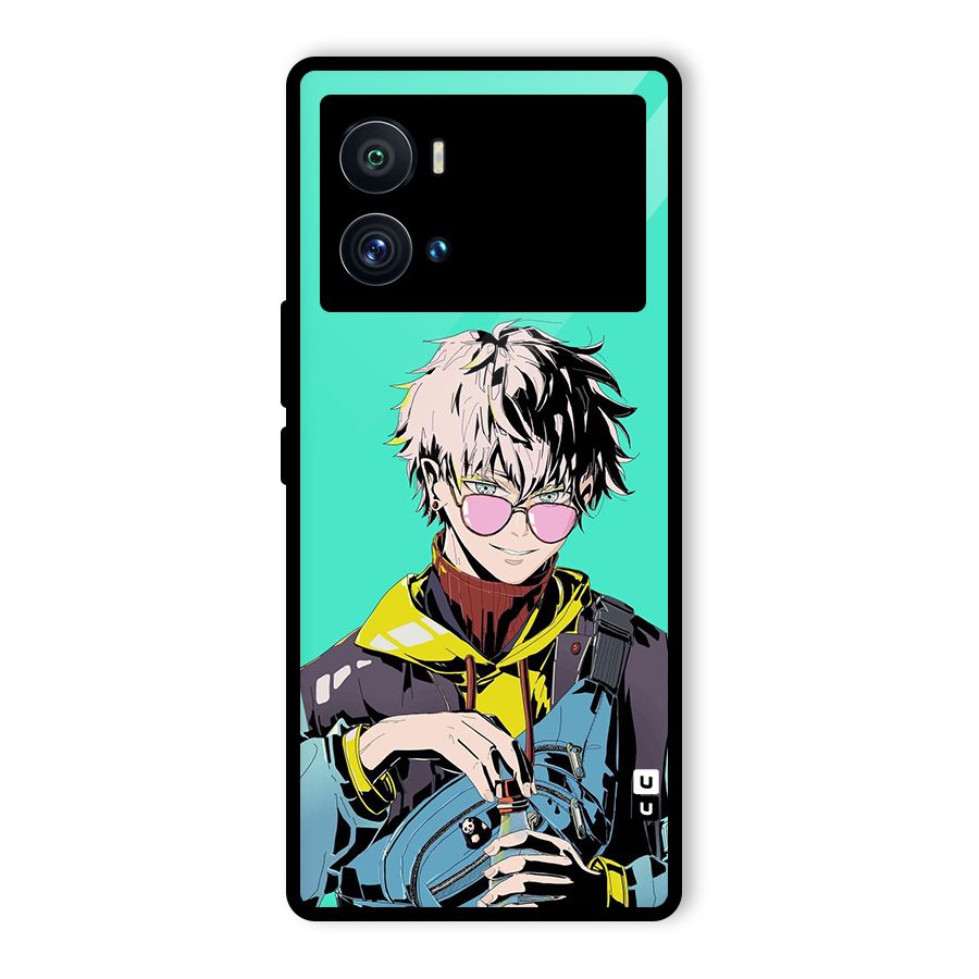 Cool Gojo Glass Back Case for Vivo iQOO 9 Pro