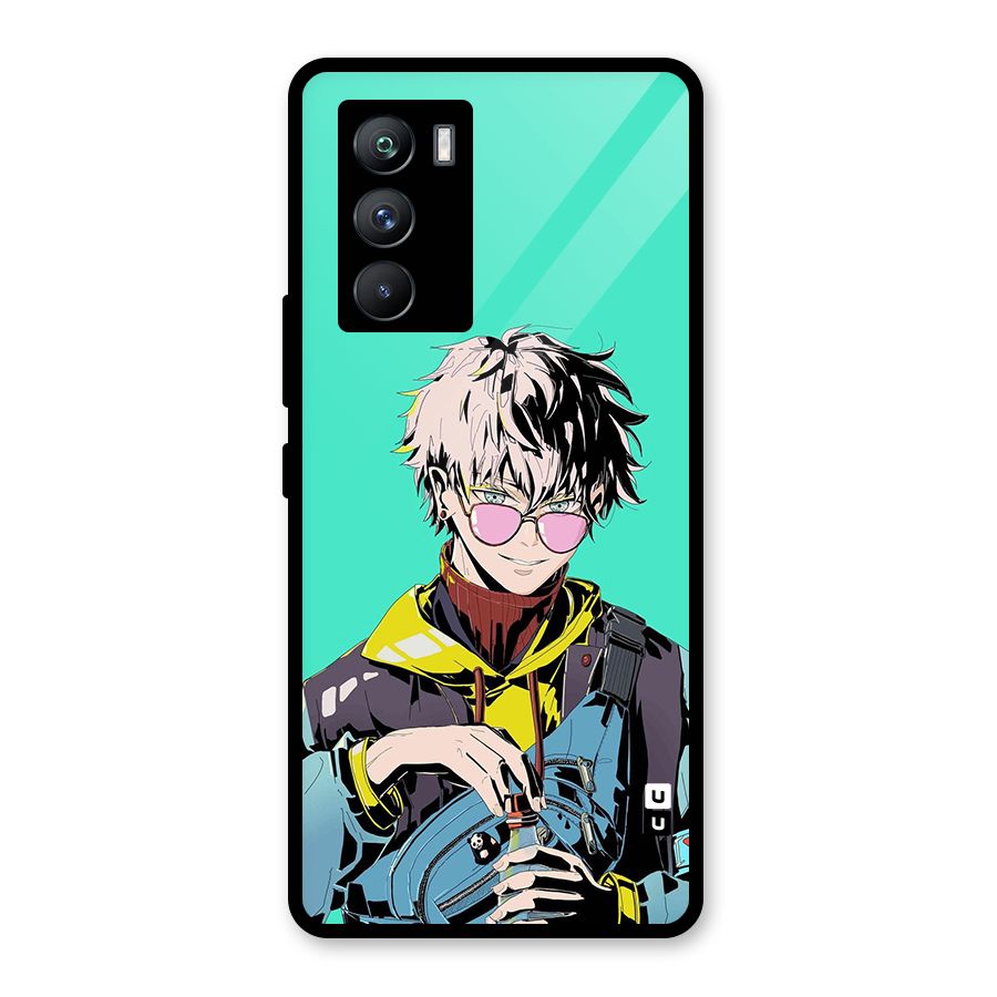 Cool Gojo Glass Back Case for Vivo iQOO 9 SE